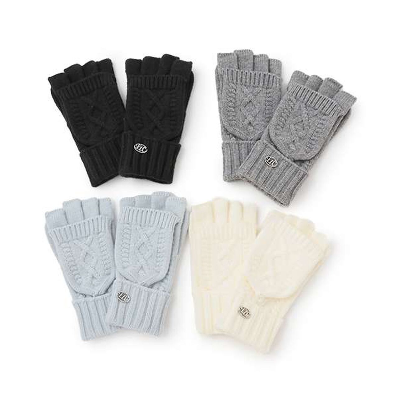 Cable Gloves,Off white, large image number 5