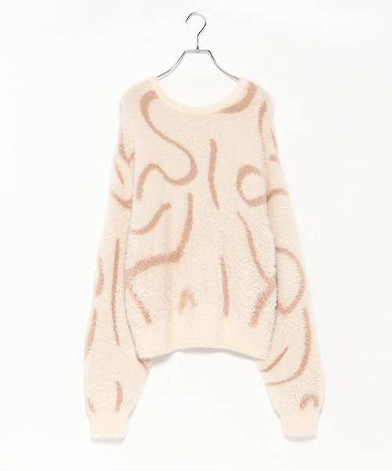 Shaggy Nuance Cardigan,Ivory, large image number 5