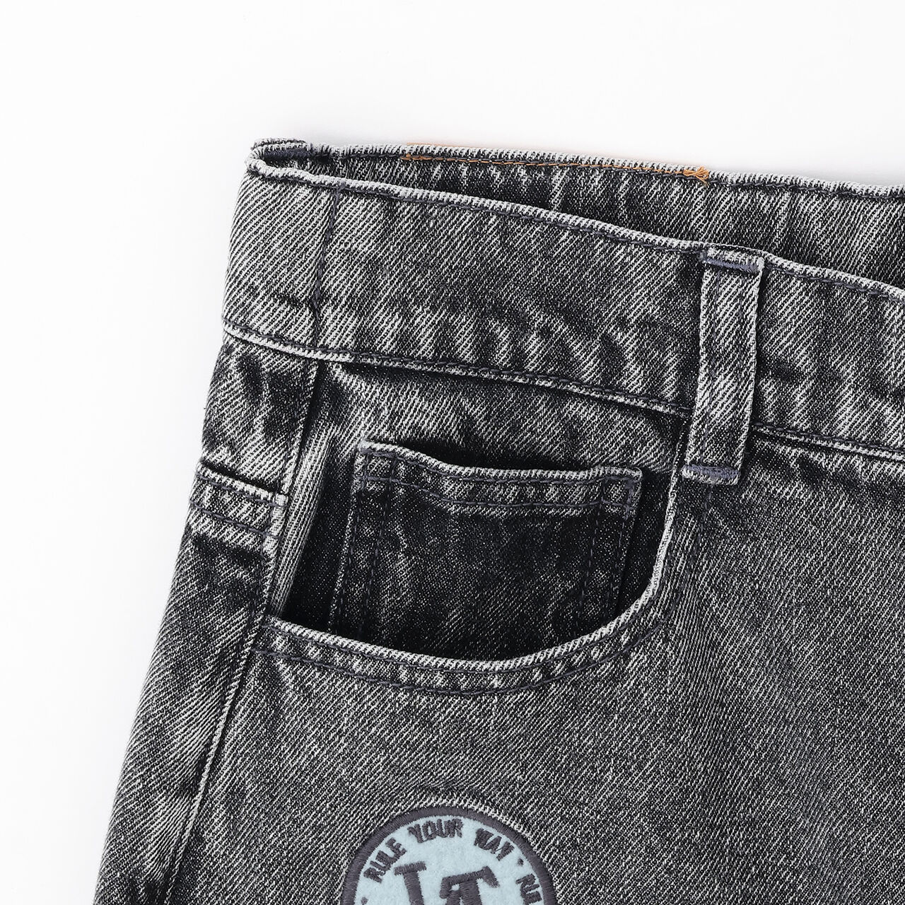 [LTXC] Patch Design Denim Pants,Gray, large image number 13