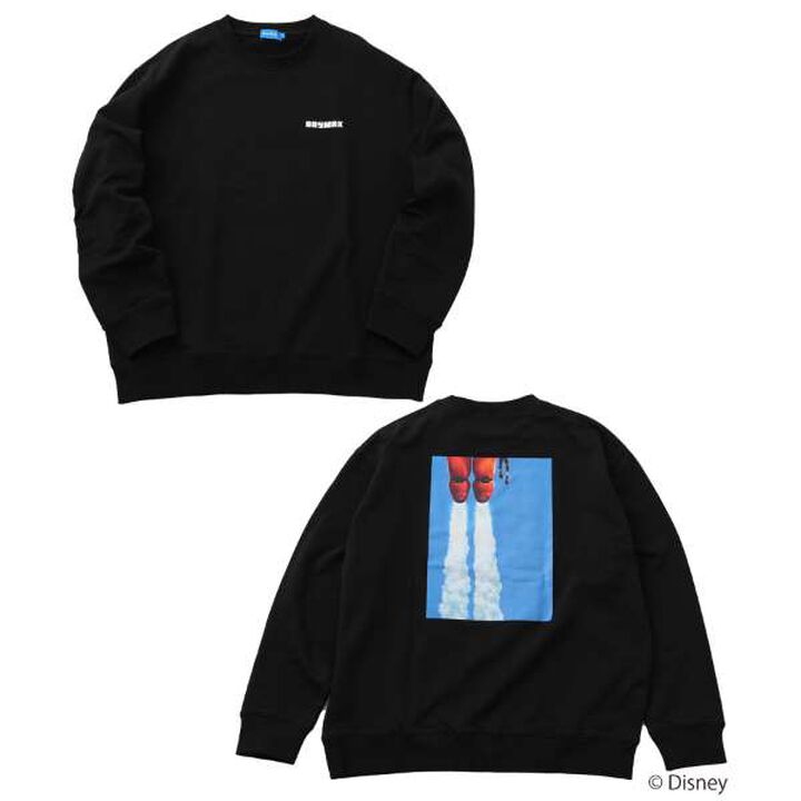 [DISNEY] BAYMAX / Back Photo Print Sweatshirt,White, medium image number 10