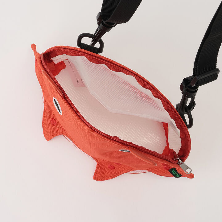 Crab / Umbrella Octopus Small Shoulder Bag,Red, medium image number 4