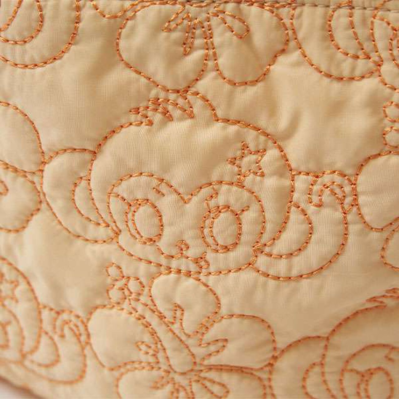 Lucky All-Over Pattern Embroidered Drawstring Tote,Orange, large image number 2