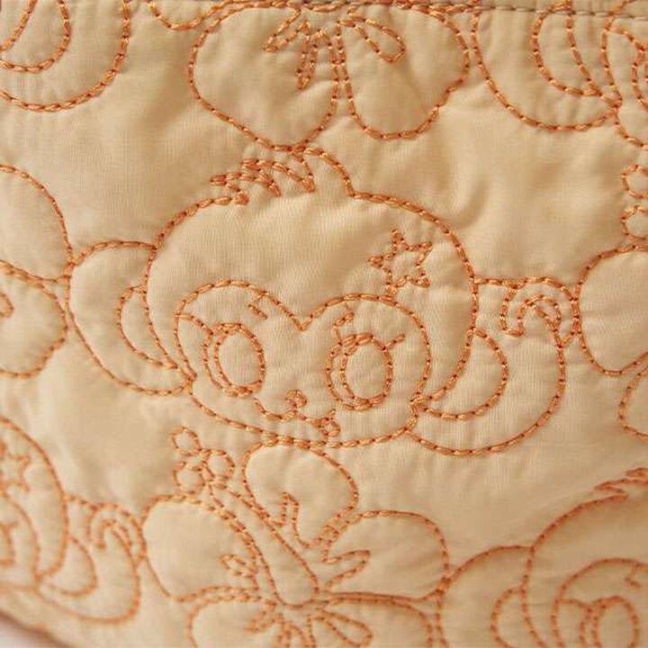 Lucky All-Over Pattern Embroidered Drawstring Tote,Orange, medium image number 2