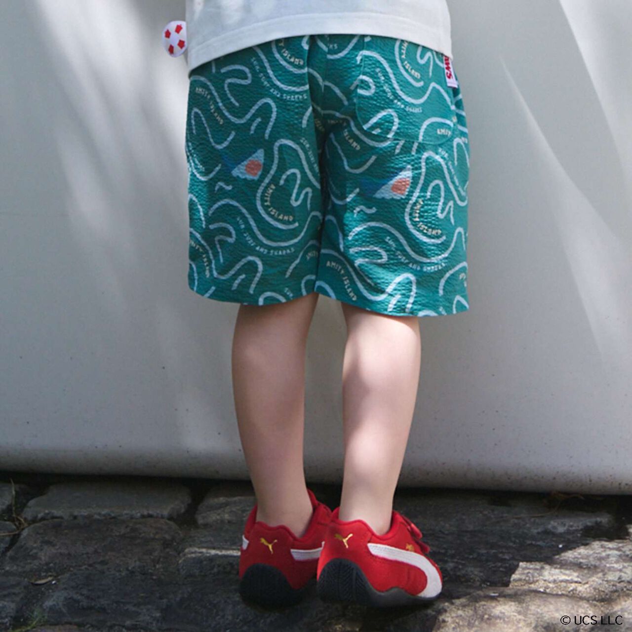 [WEB Exclusive] [JAWS] Seersucker Pattern Half Pants,Green, large image number 1