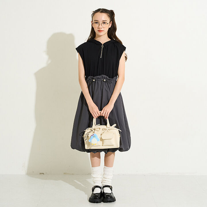 [AMI] [Web Exclusive] Docking Balloon One-Piece Dress,Ivory, medium image number 9
