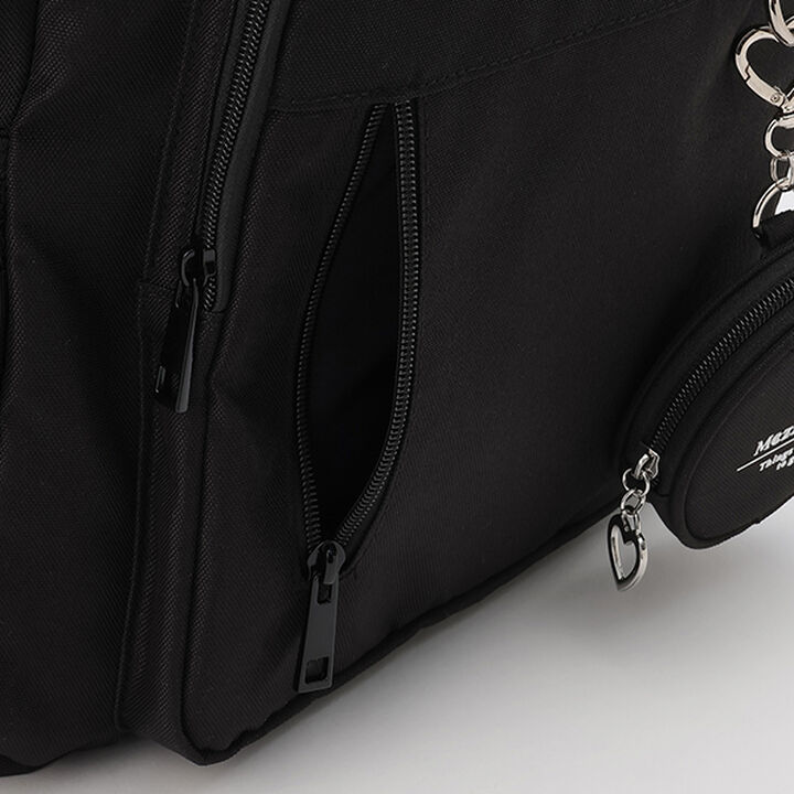 Round Pouch Backpack,Black, medium image number 9