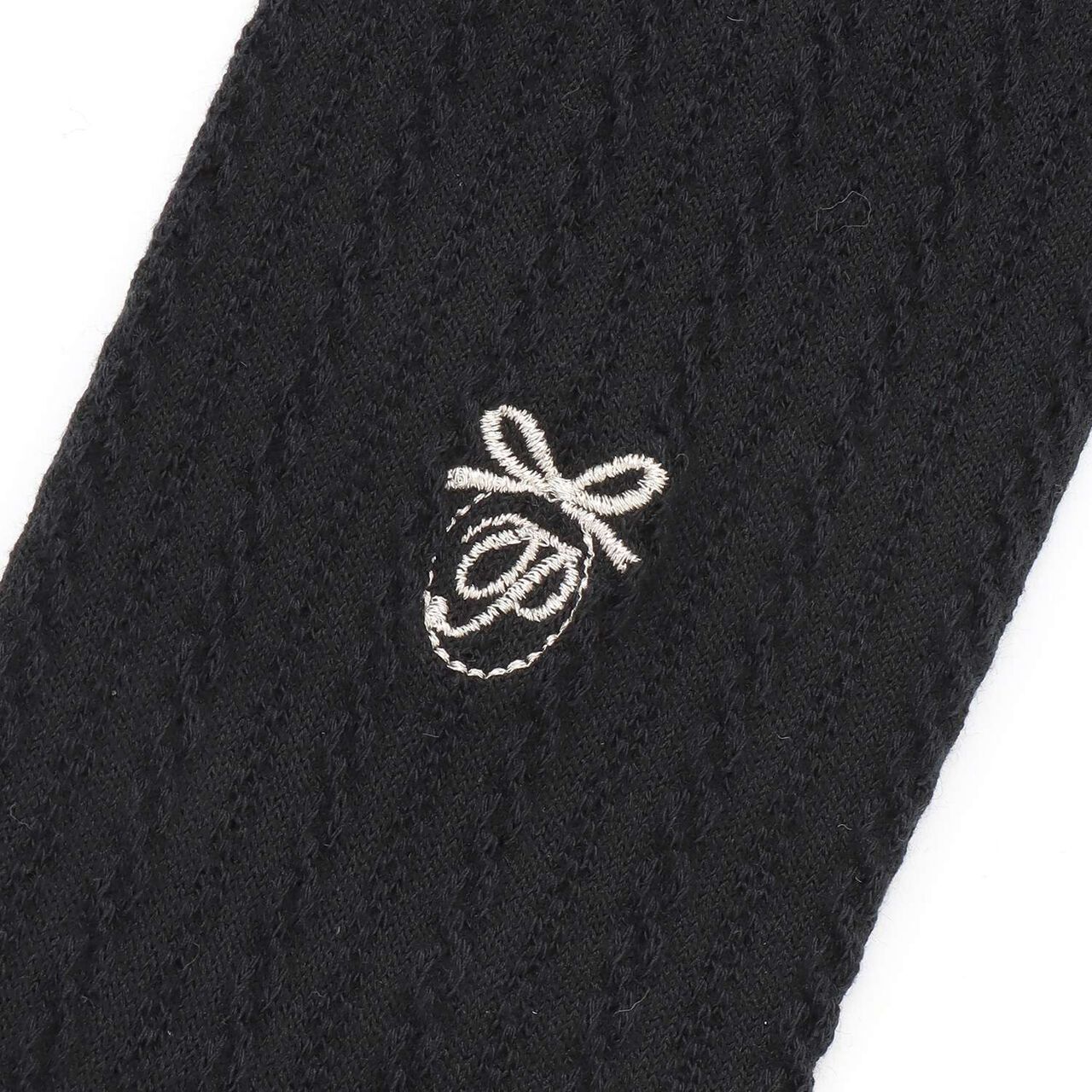 Ribbon Embroidery Knee-High Socks,Off white, large image number 2