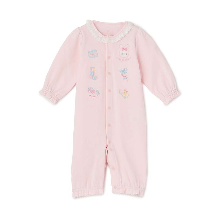 Rabbit Embroidery 2-Way All-in-One,Light pink, medium image number 2