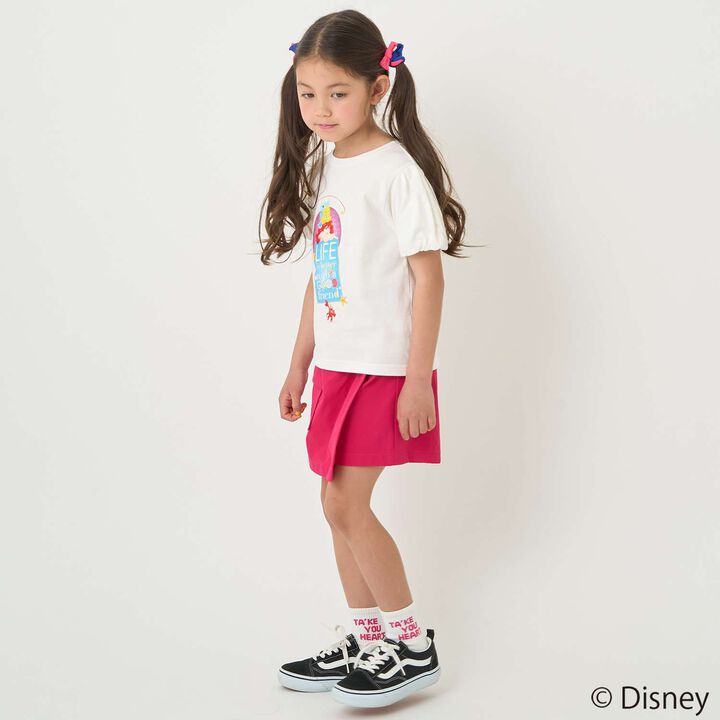 [Stain-resistant and Water-repellent] Disney Princess Puff Sleeve T-Shirt,White, medium image number 20