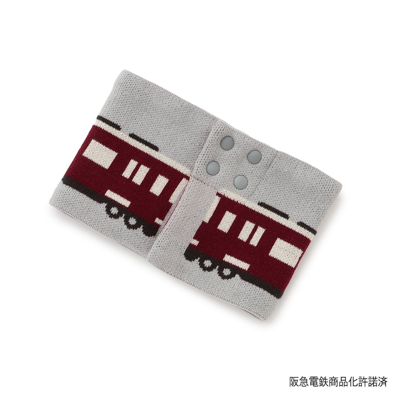 [Hankyu Train] Reversible Snood,Gray, large image number 7