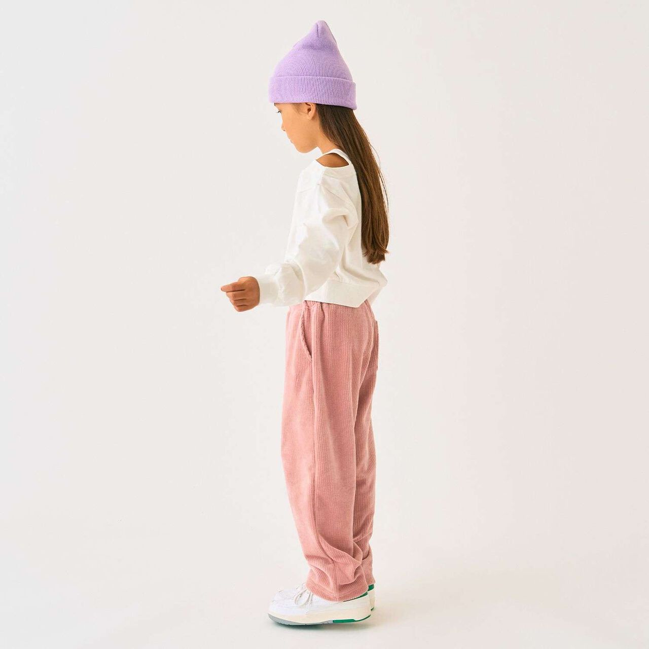 Knit Cord Pants,Moss green, large image number 18