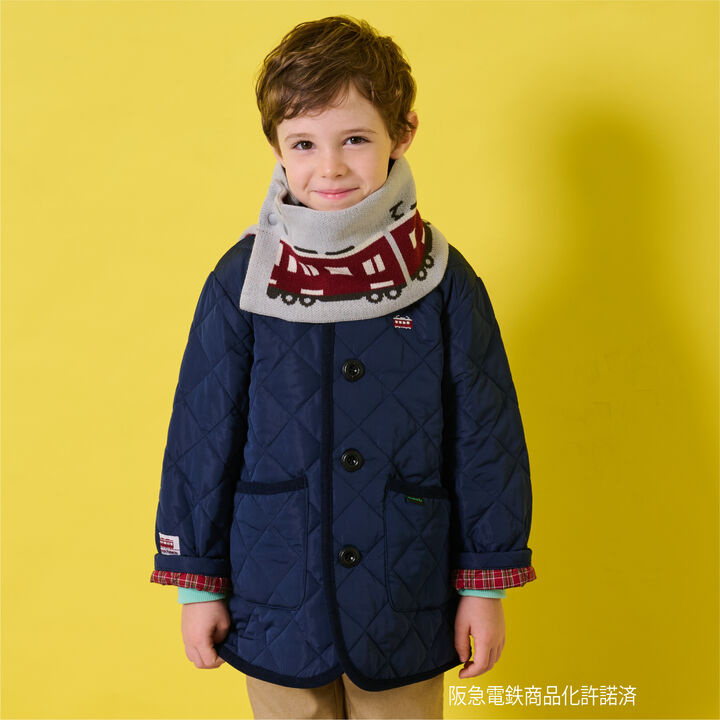 [Hankyu Train] Reversible Snood,Gray, medium image number 5