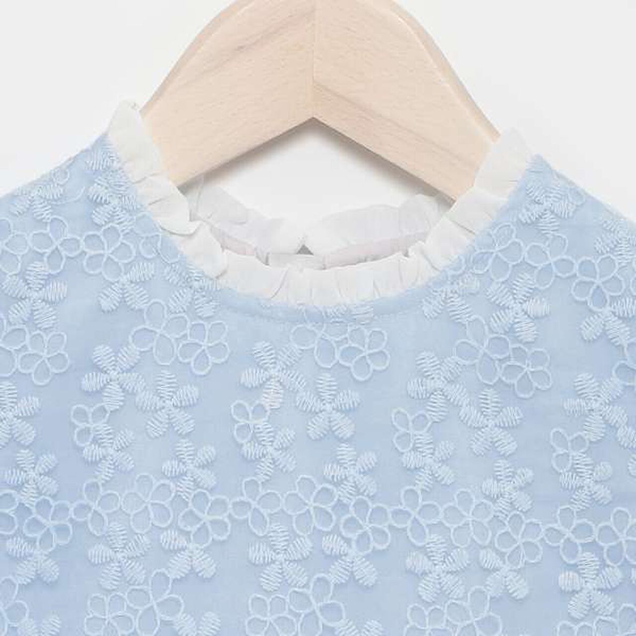 Kids Bolero Jacket + Lace Dress Set,Sax blue, large image number 18