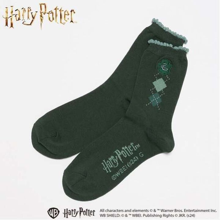 [Harry Potter] Argyle Crew Socks,Off white, medium image number 15