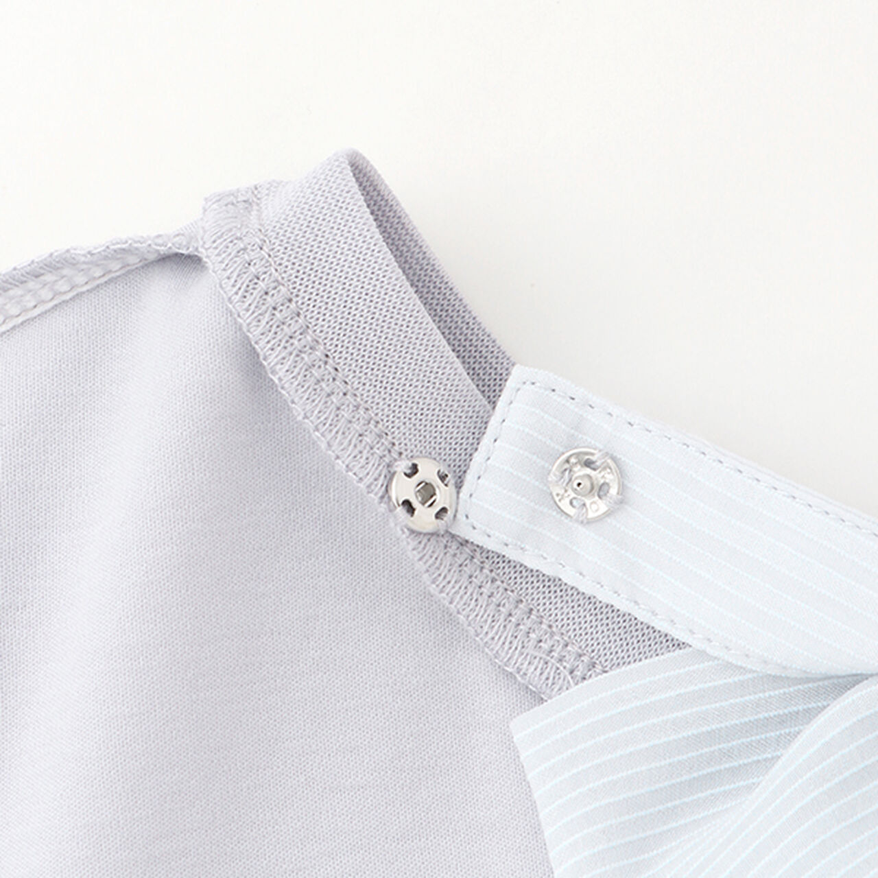 Flare Sleeve Back Ribbon Short Sleeve T-Shirt,Sax blue, large image number 3