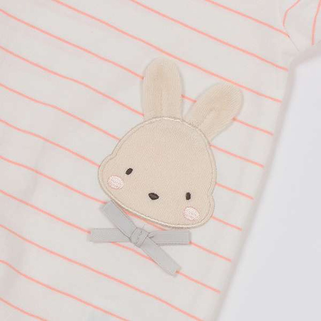 Bunny Appliqu&eacute; 2-Way Romper,Black, large image number 7