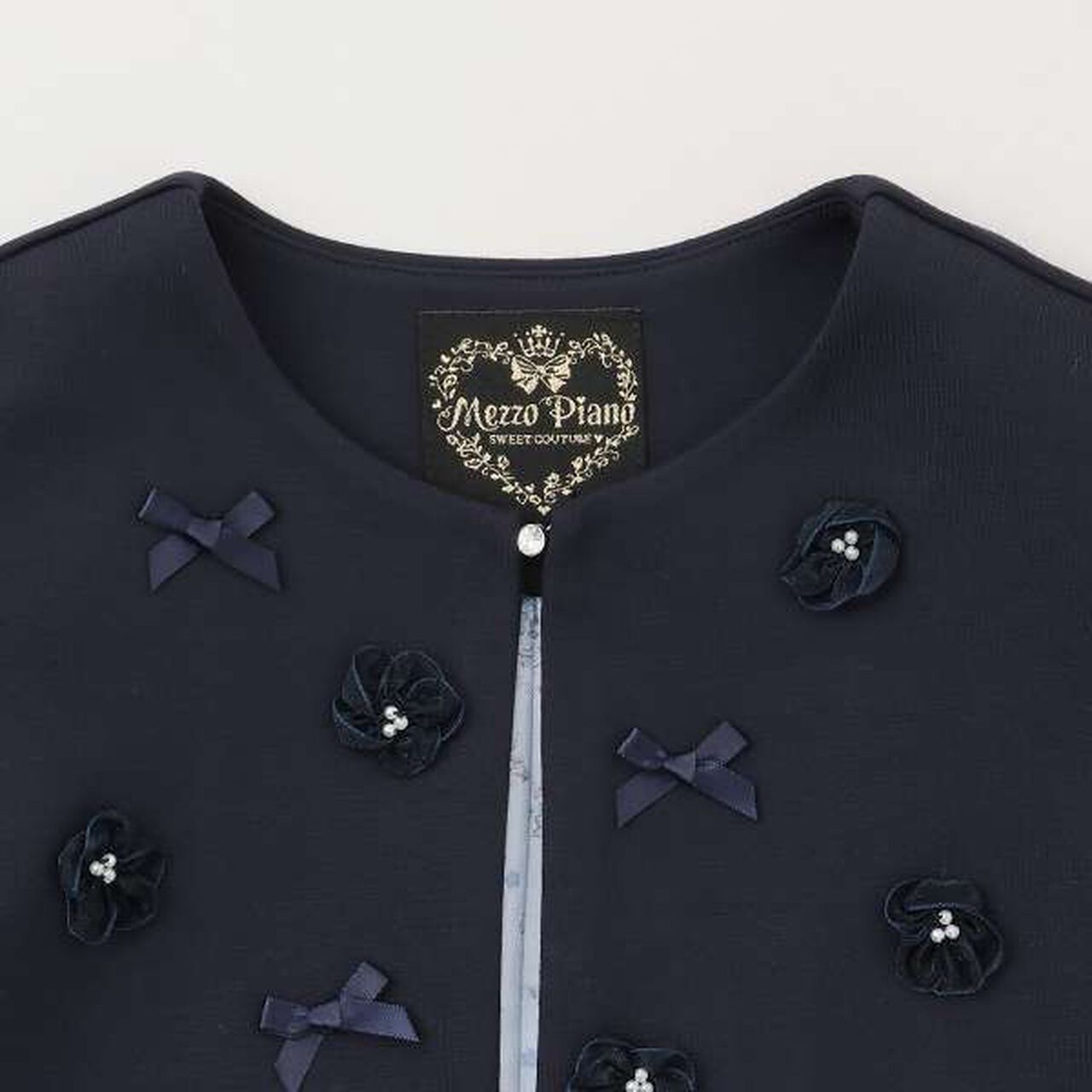 Flower Scallop Jacket,White, large image number 2