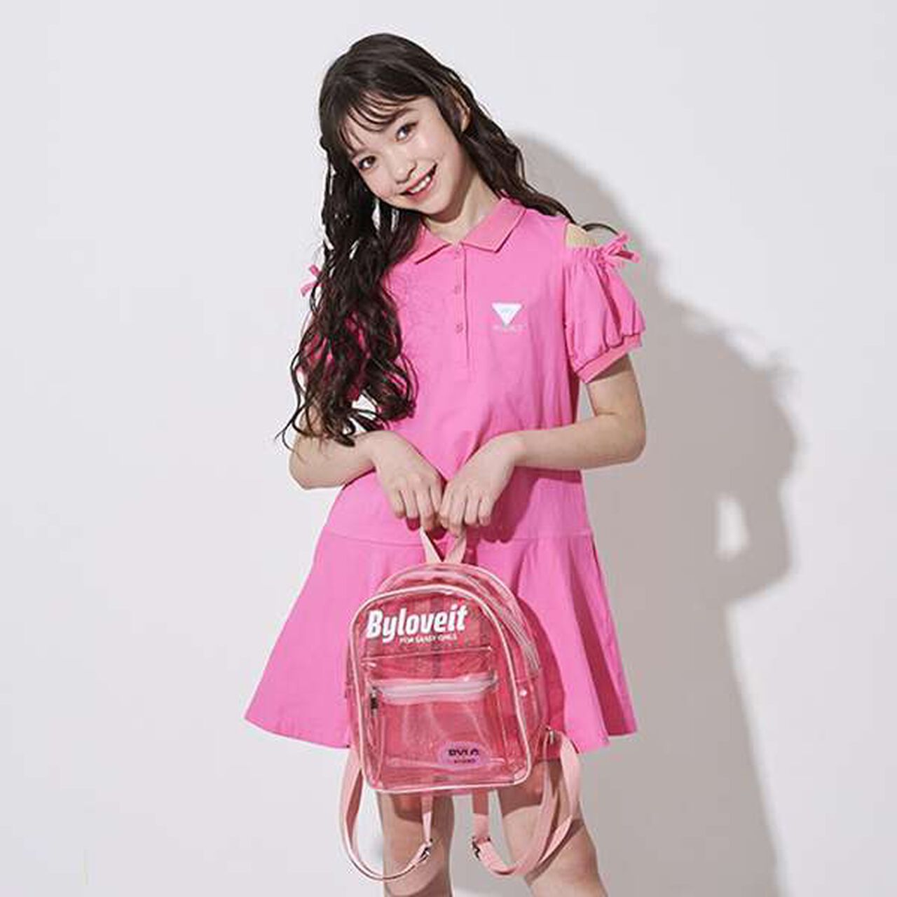 Holo & Clear PVC Backpack,Pink, large image number 0