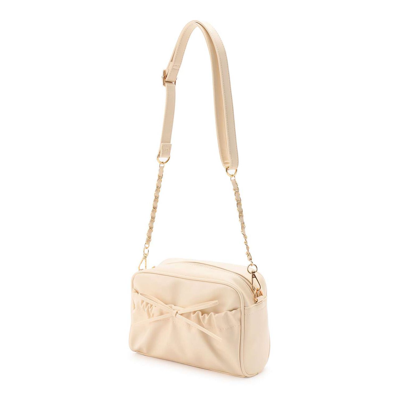 Gathered Pocket Ribbon Shoulder,Ivory, large image number 0