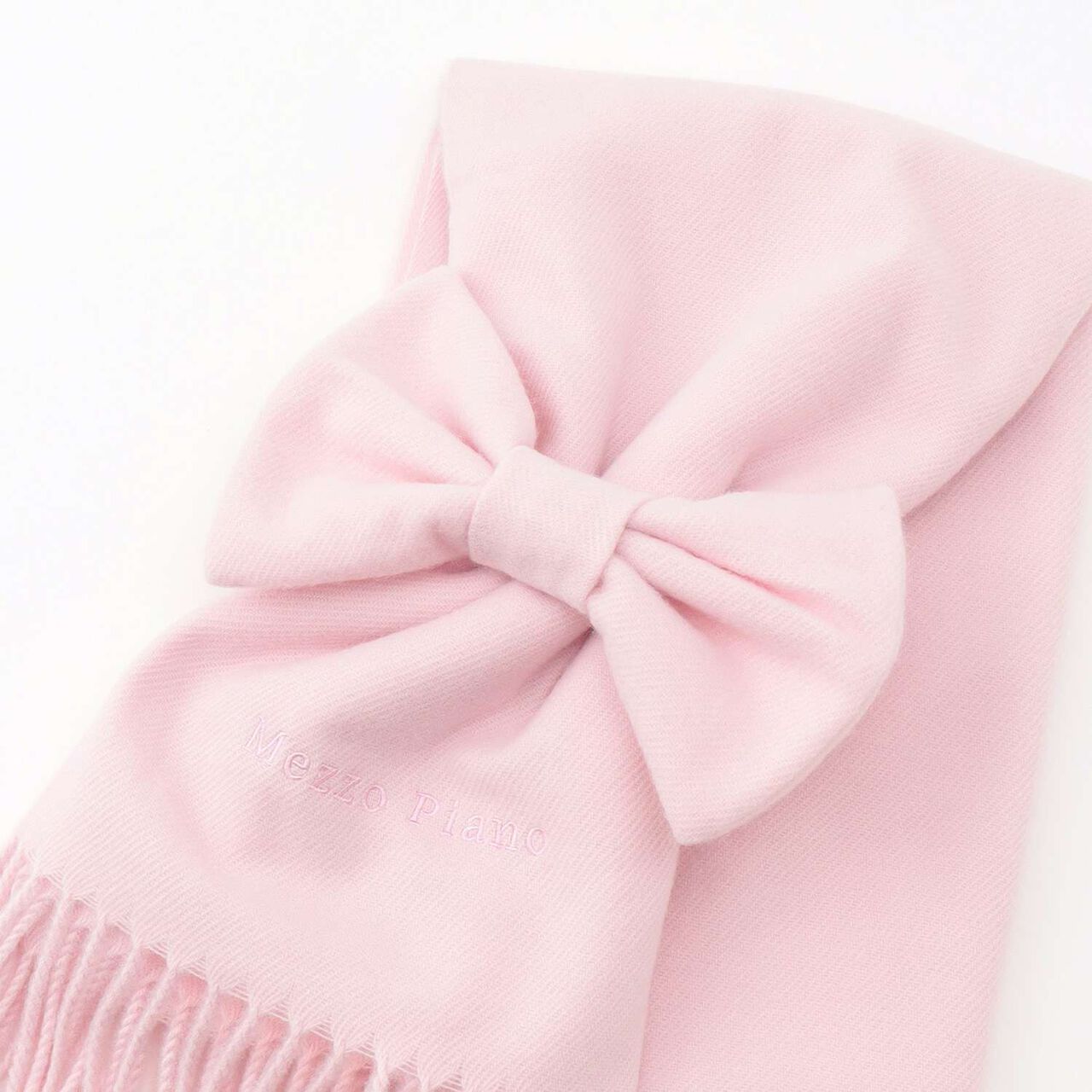 Scarf with Ribbon Chouchou,Light pink, large image number 2
