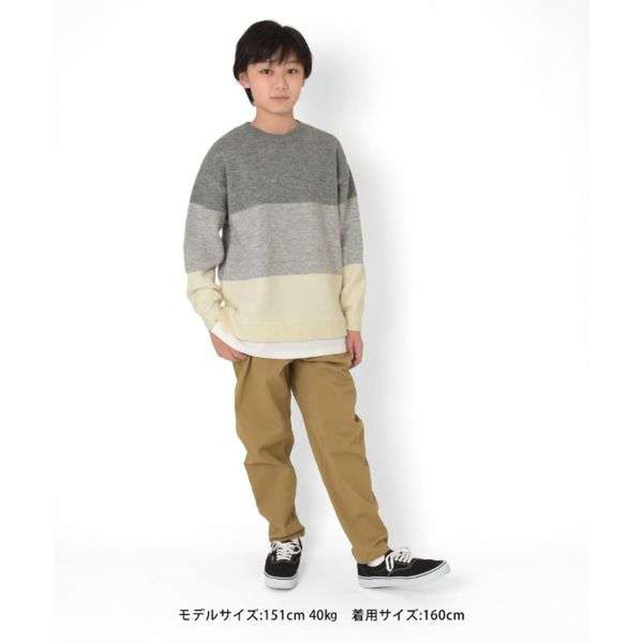 Layered Hem Airy Knitwear [Machine Washable],Light gray, large image number 16