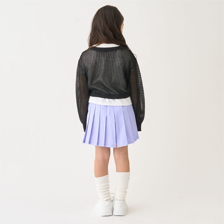 Pleated Skirt-Pants,Black, medium image number 3