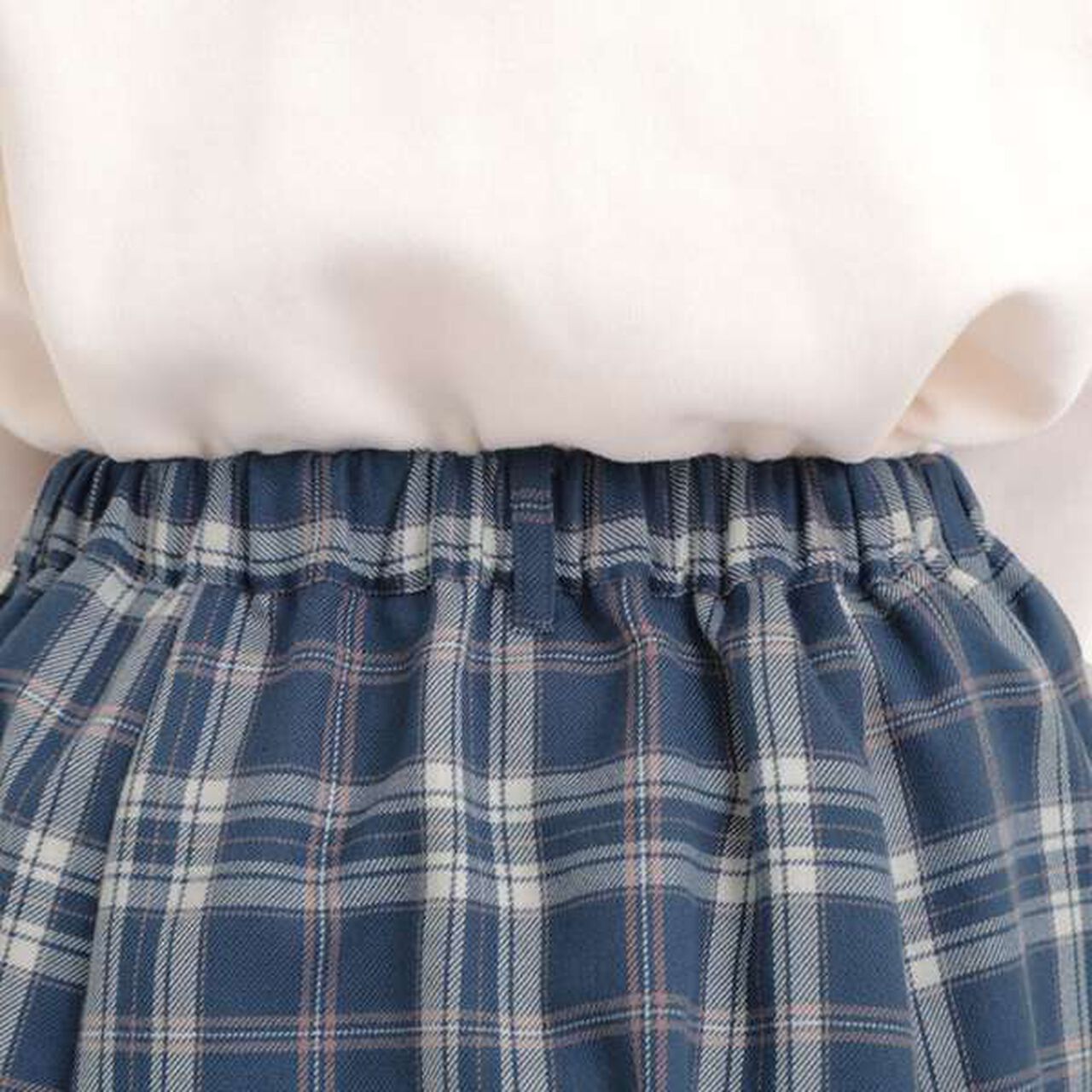 Brushed Pleated Skirt,Charcoal gray, large image number 5