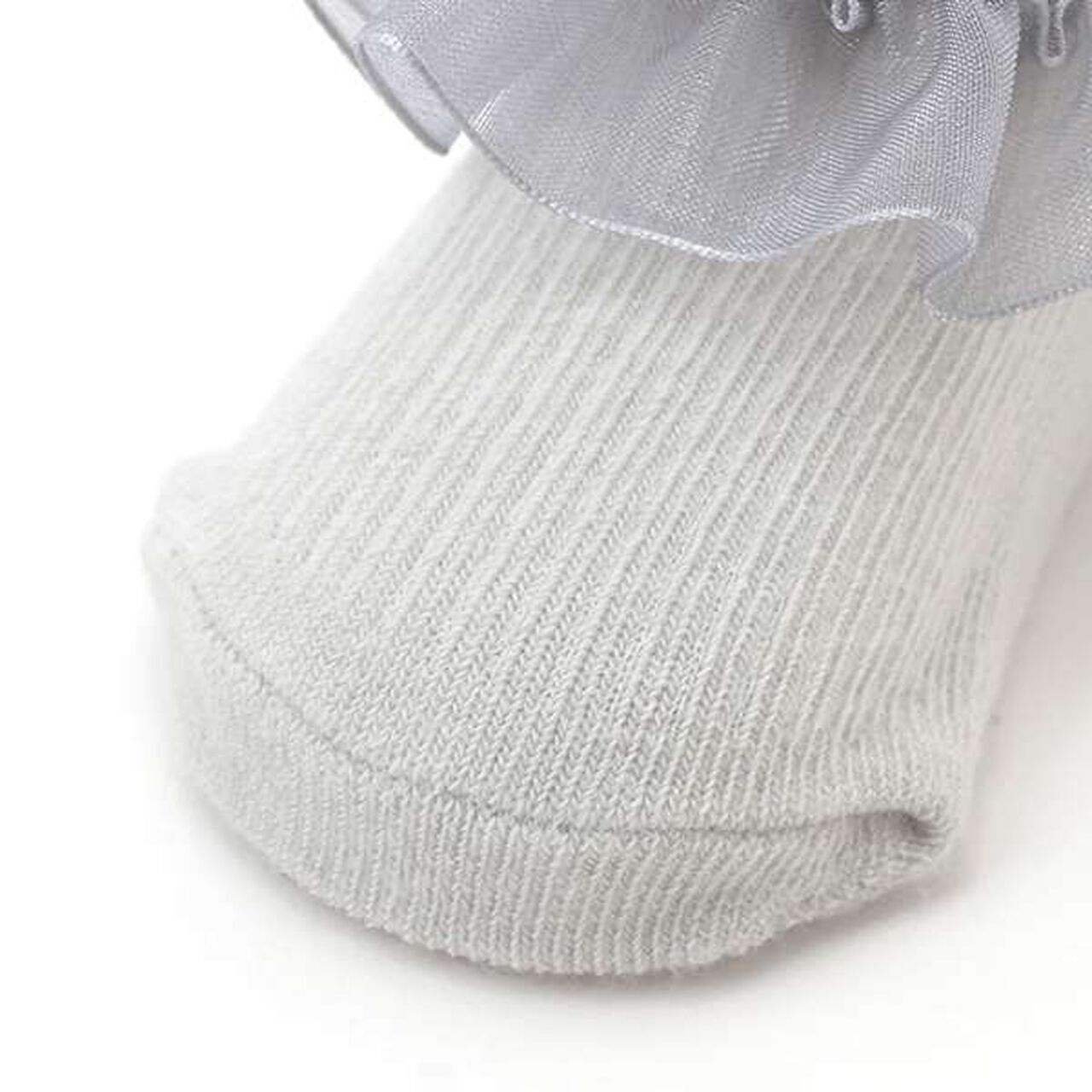 Organza Frill Cup Socks,Light pink, large image number 5