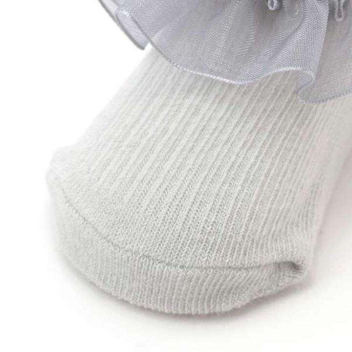 Organza Frill Cup Socks,Light pink, medium image number 5