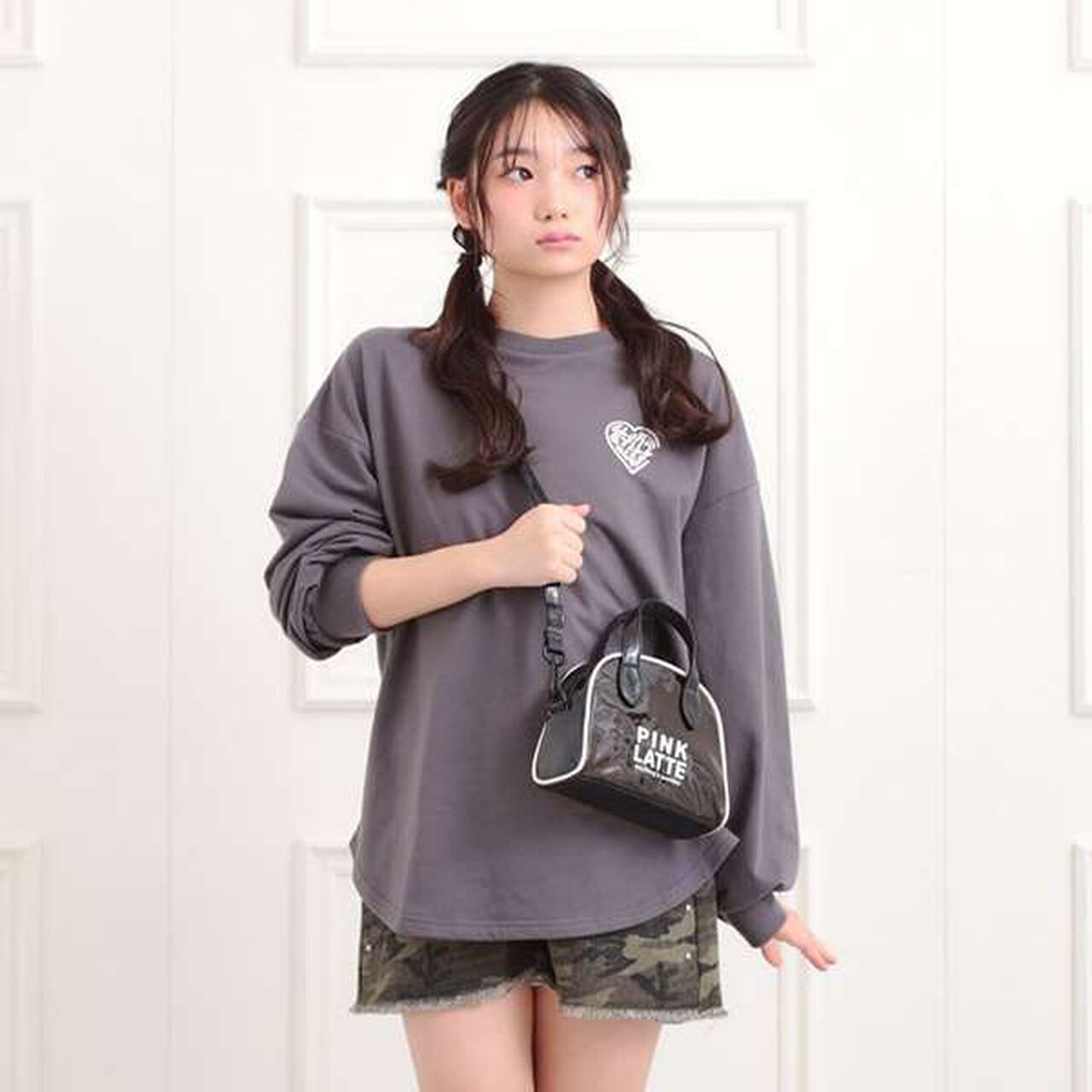 Mini Boston Bag,Black, large image number 0