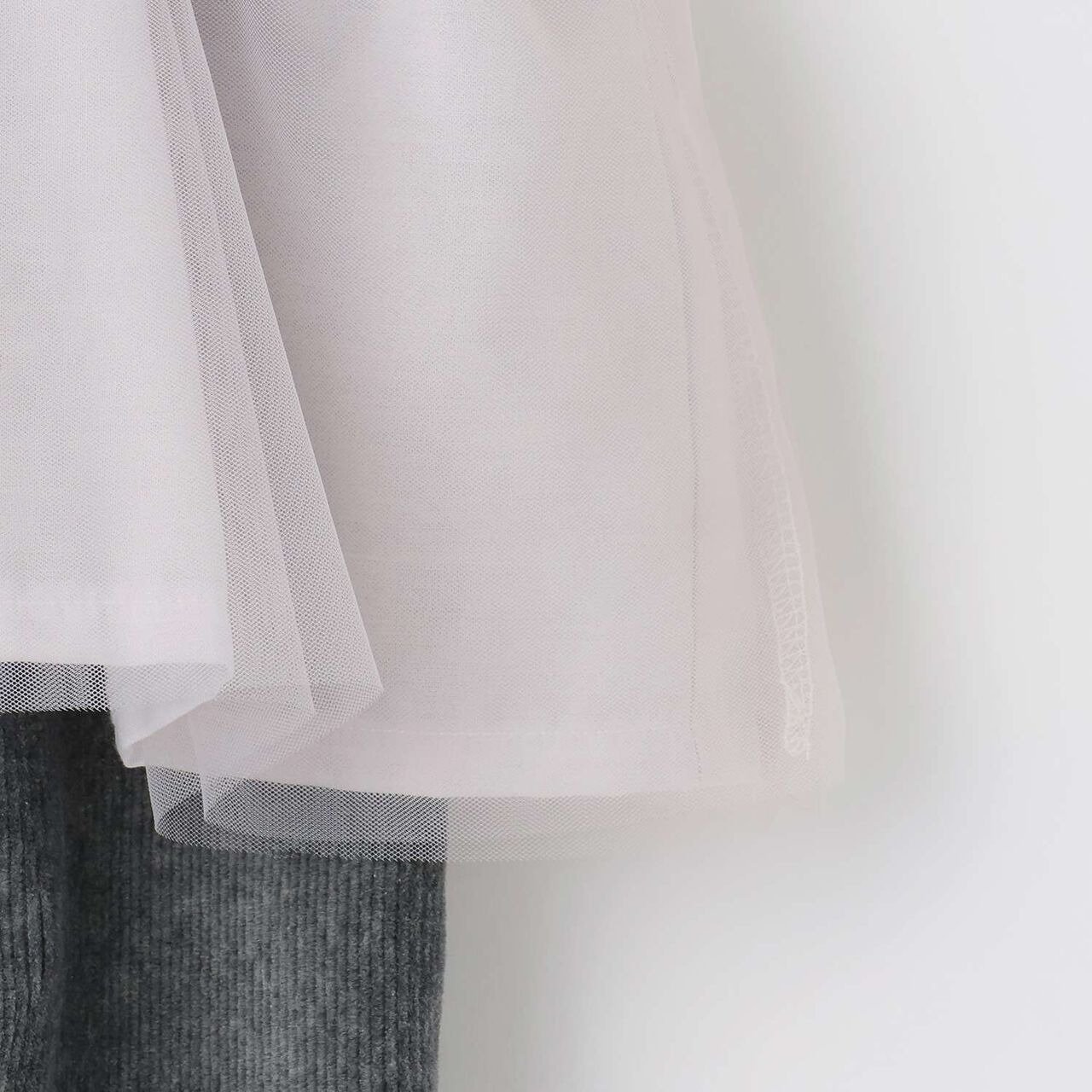 Tulle Frill Coverall,Light gray, large image number 7