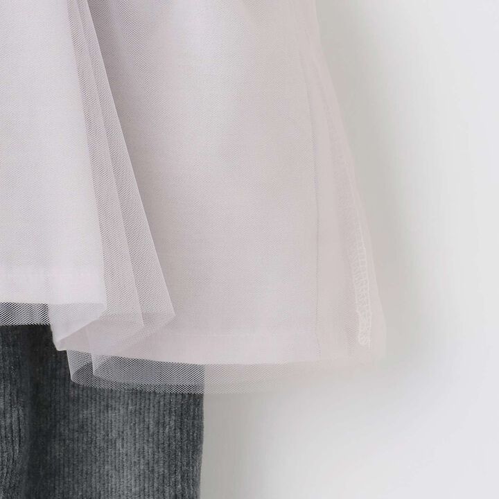 Tulle Frill Coverall,Light gray, medium image number 7