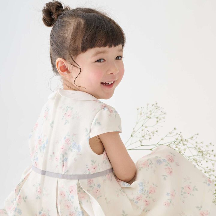 Collared Tuck One-Piece Dress,Multi color, medium image number 2