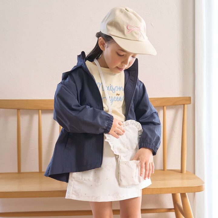 [School-Ready] [Water-Repellent, Anti-Stain, Durable, UV] Frill Detachable Pocket with Ribbon,Blue gray, medium image number 17