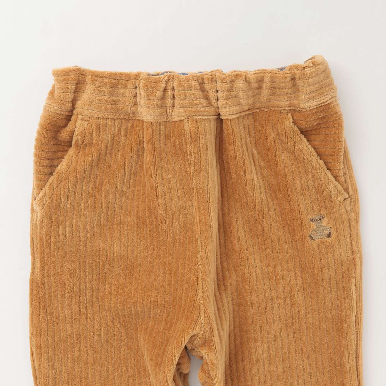 Knit Corduroy Bear Pants,Camel, large image number 3