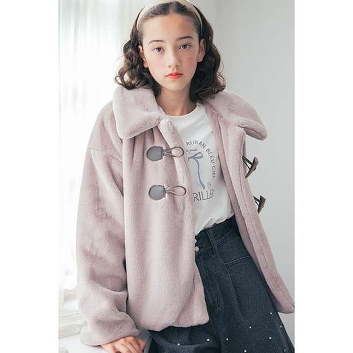 Faux Fur Jacket,Pink, medium image number 8