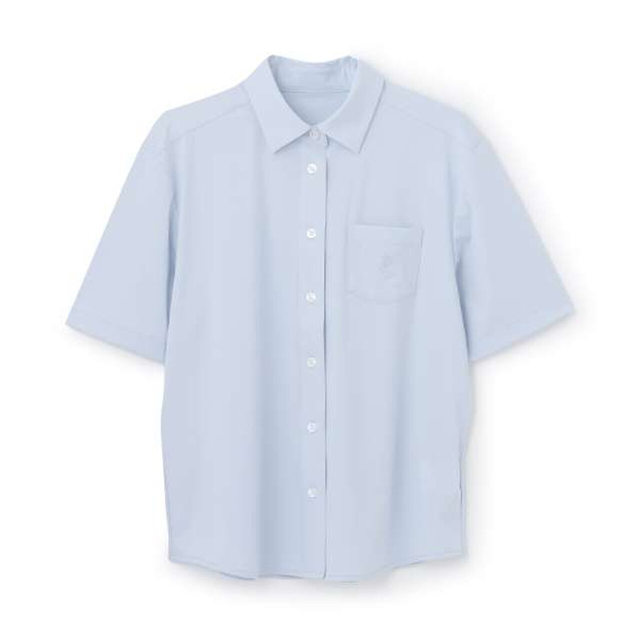 * [UV Protection] Point Collar Cut Shirt,White, large image number 9