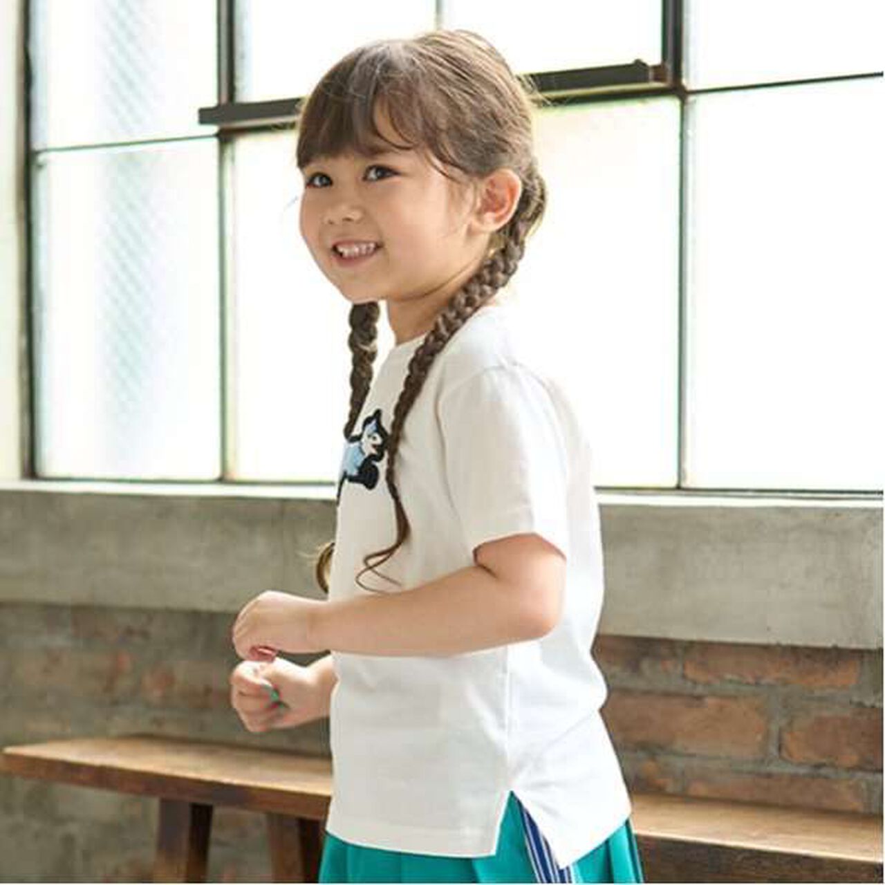 [The FOX] Anti-Stain Finish Sagara Patch T-Shirt,Magenta, large image number 4