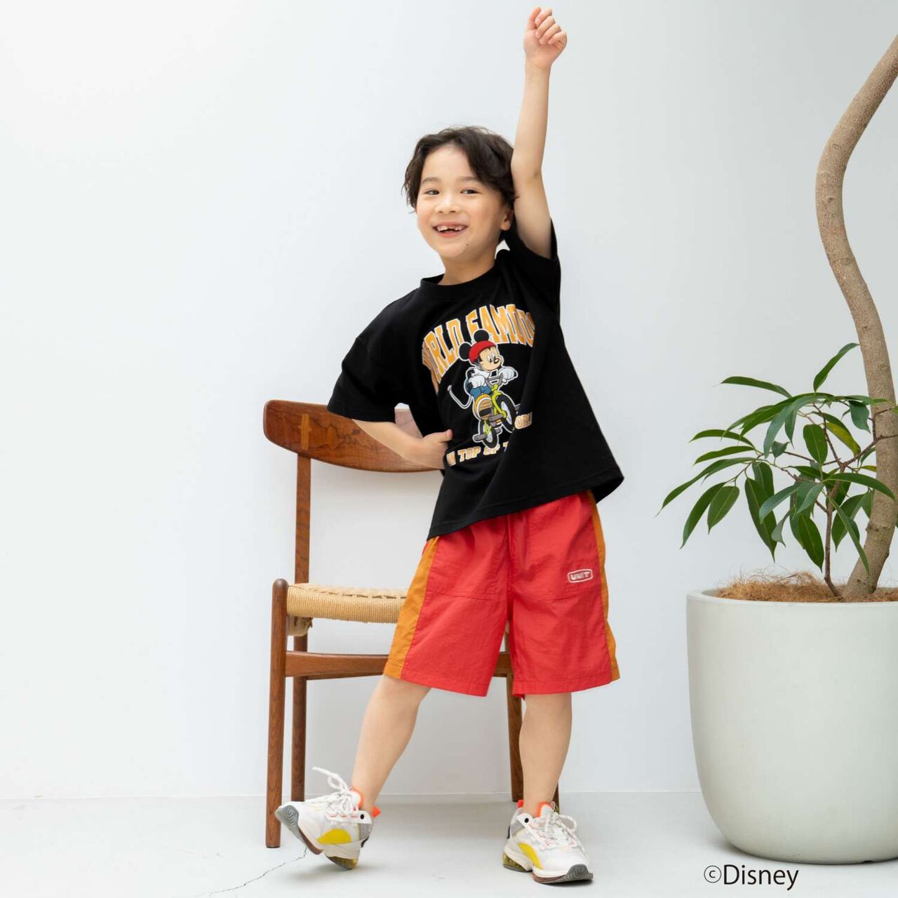 [Parent-Child Matching] [Disney] Sports Short-Sleeve T-Shirt,White, large image number 7