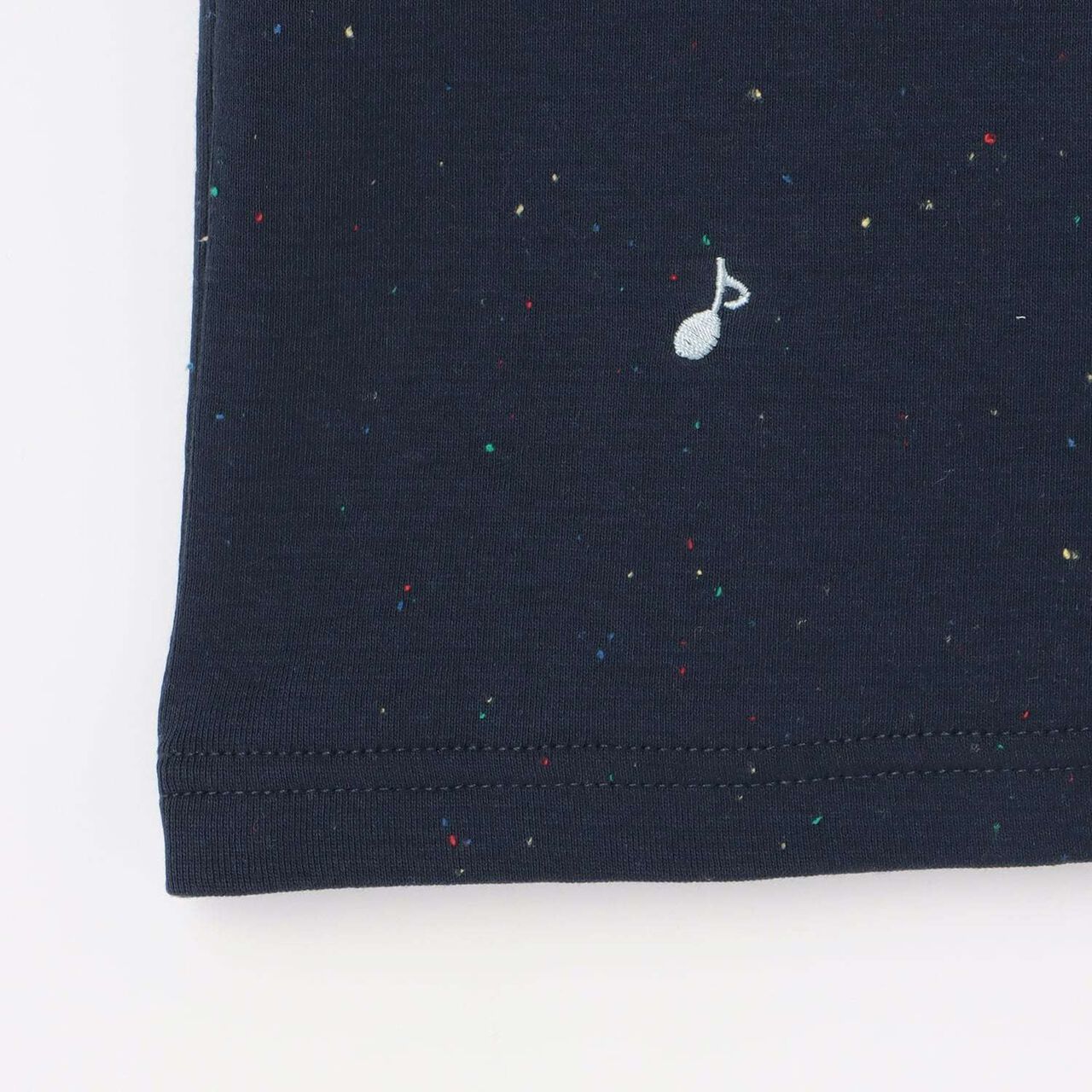 [躲貓貓！] 音符刺繡短袖T恤,淡卡其色, large image number 14