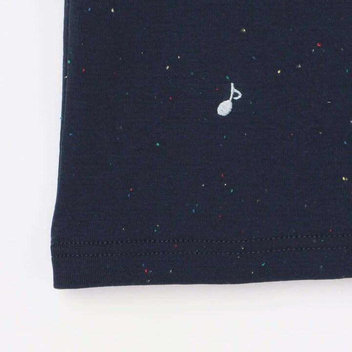 [躲貓貓！] 音符刺繡短袖T恤,淡卡其色, medium image number 14