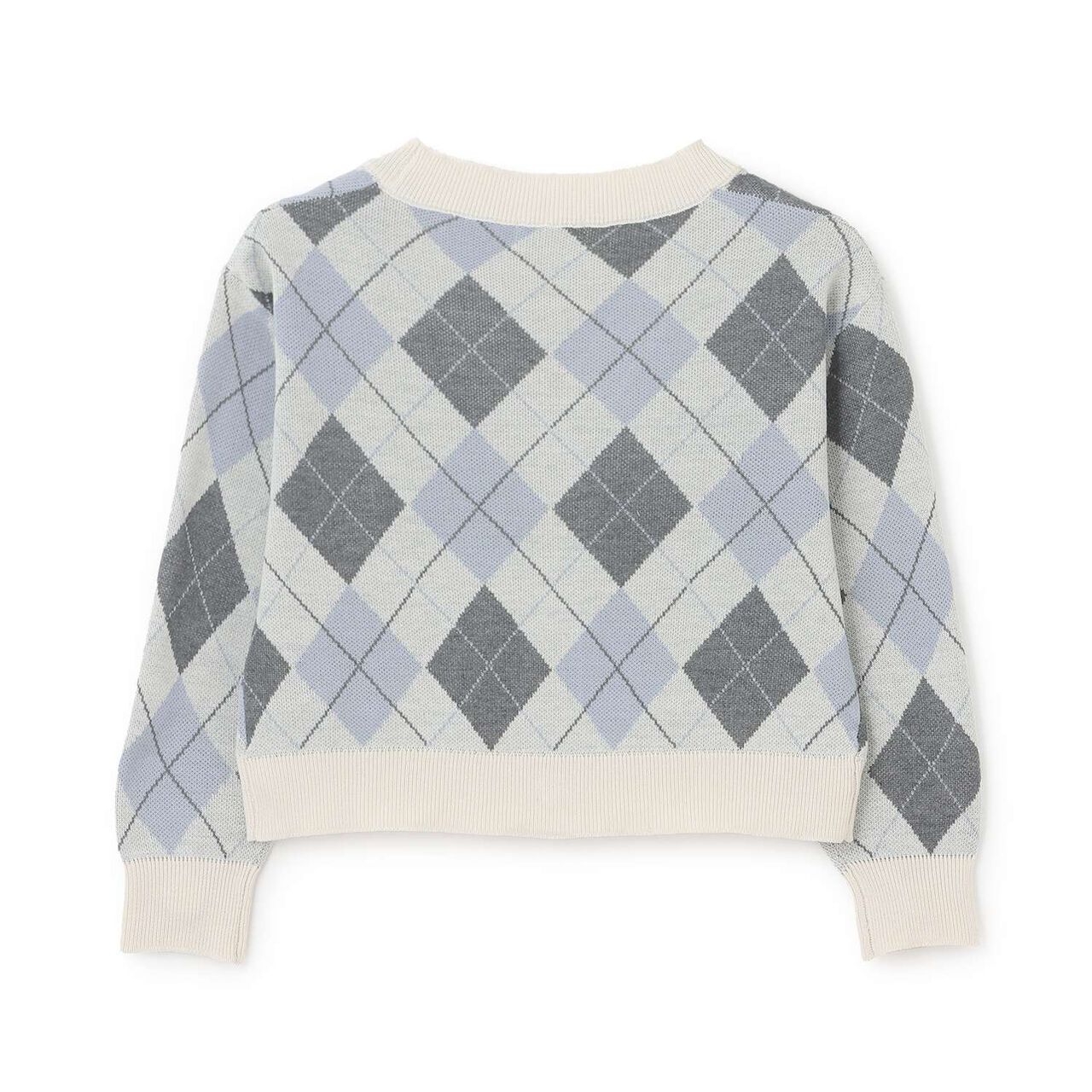 [Arael] Argyle Cardigan,Emerald green, large image number 9