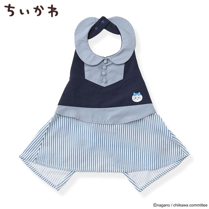 [Anime Chiikawa] Dining Apron with Collar,Light blue, medium image number 2