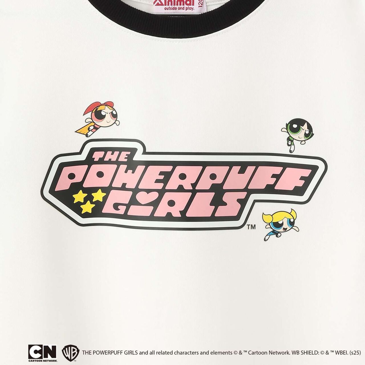 [Anti-Stain Finish] Powerpuff Girls Ponte Logo Crew,Magenta, large image number 3