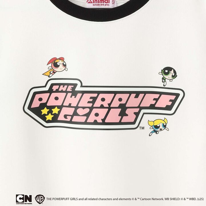 [Anti-Stain Finish] Powerpuff Girls Ponte Logo Crew,Magenta, medium image number 3