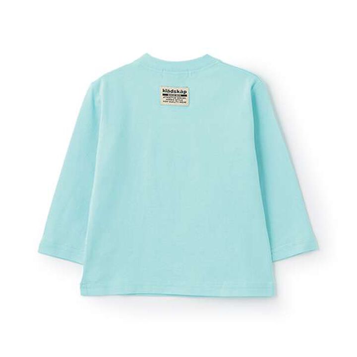 Train Animal Amusement Park Long-Sleeve T-Shirt,Light blue, medium image number 1