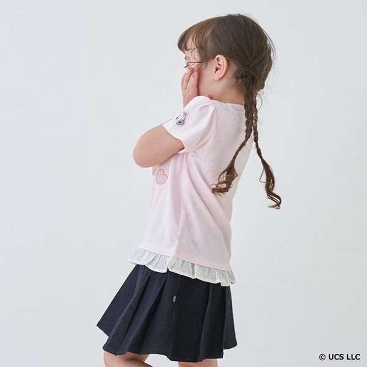 [Link] Non-Fading Denim-Look Skirt (Kids),Blue, medium image number 17