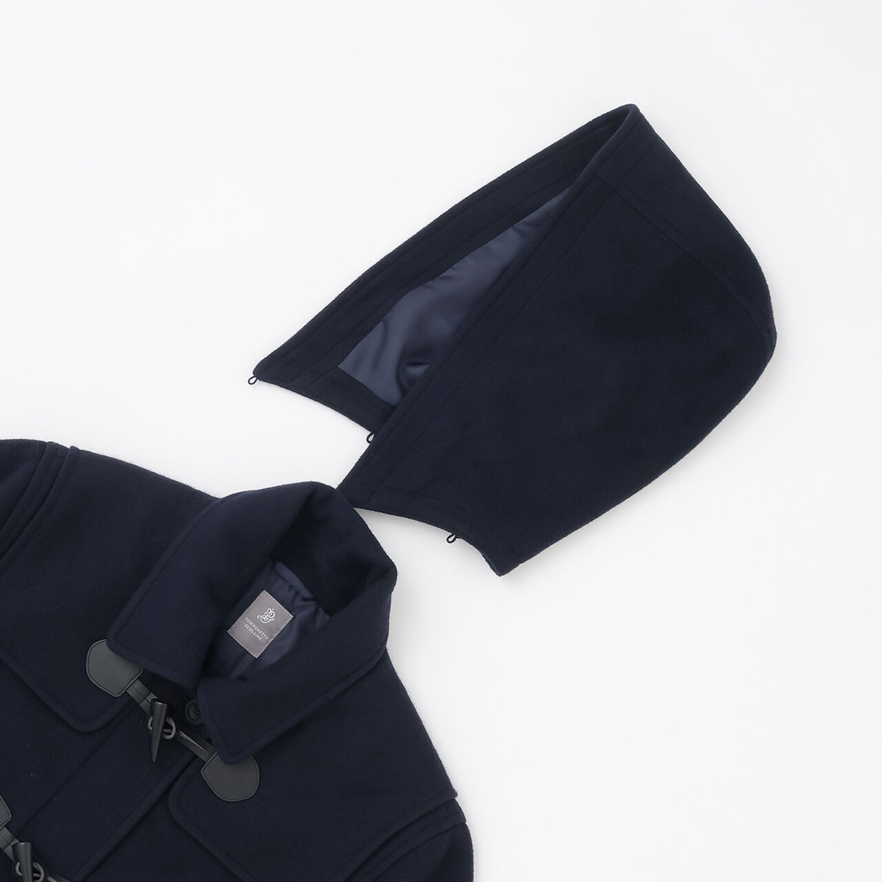 [Lightweight Quilted Lining] Mid-Length Duffle Coat,Navy, large image number 8
