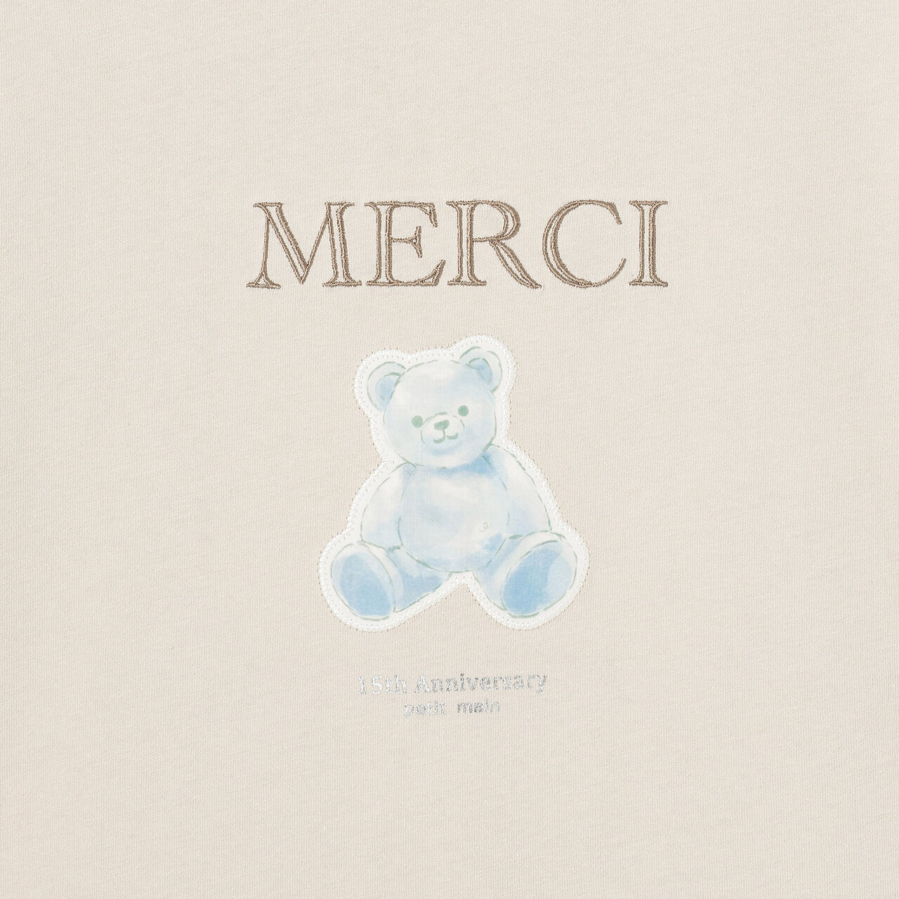 [Parent-Child Matching] [Cool Touch] 15th MERCI Short-Sleeve T-Shirt,Pearl white, large image number 15