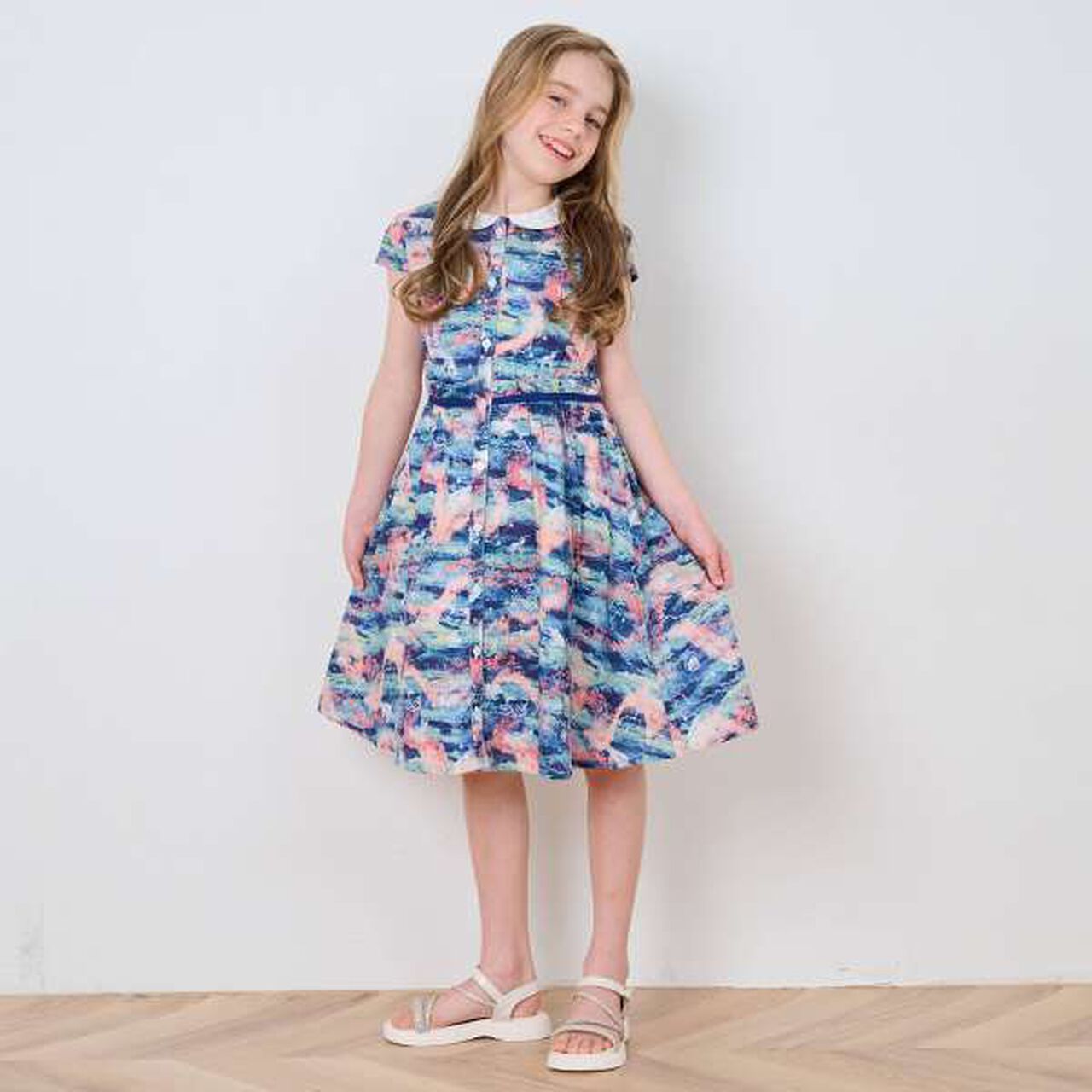 Aurora Sky One-Piece Dress,Blue, large image number 11